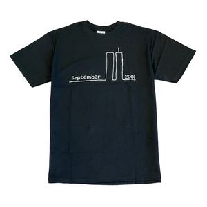 Black Short Sleeve Unisex Crewneck T-shirt - World Trade Center graphic